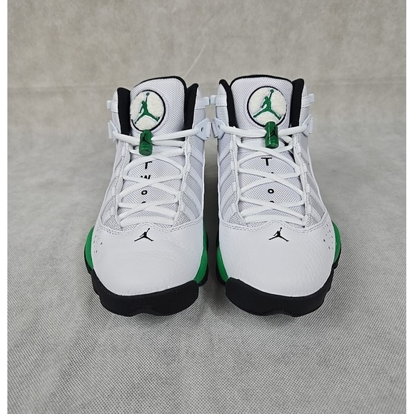 Nike Mens Size 7 Air Jordan 6 Rings Shoes Lucky Green‎ Sneakers 322992-131 NEW main image 6